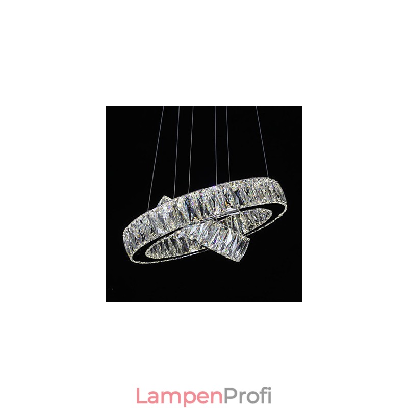 Crystal Chandelier Lights Modern Lighting Two Rings D2040 K9 Large Crystal Home Ceiling Light Fixtures