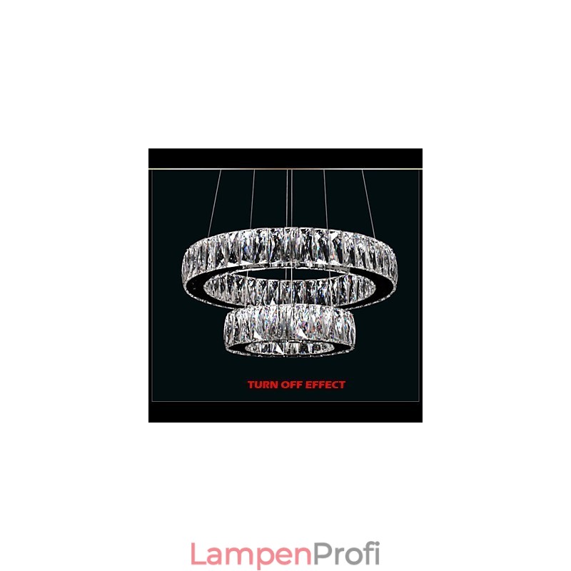 Crystal Chandelier Lights Modern Lighting Two Rings D2040 K9 Large Crystal Home Ceiling Light Fixtures