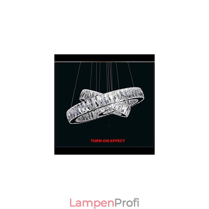 Crystal Chandelier Lights Modern Lighting Two Rings D2040 K9 Large Crystal Home Ceiling Light Fixtures