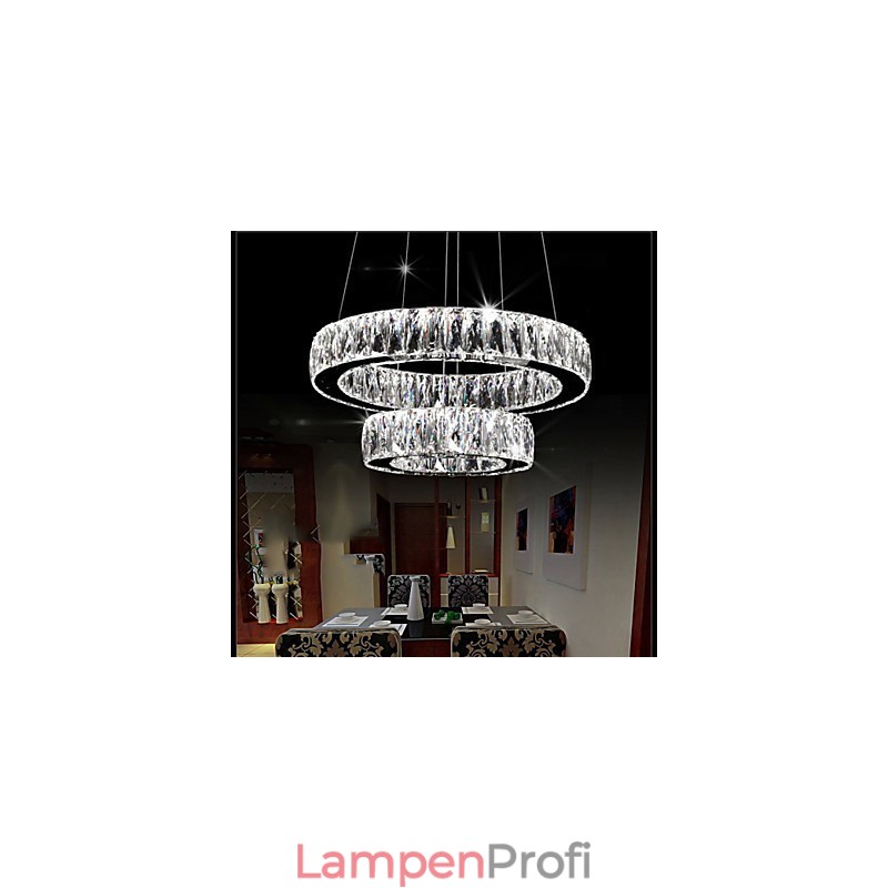 Crystal Chandelier Lights Modern Lighting Two Rings D2040 K9 Large Crystal Home Ceiling Light Fixtures