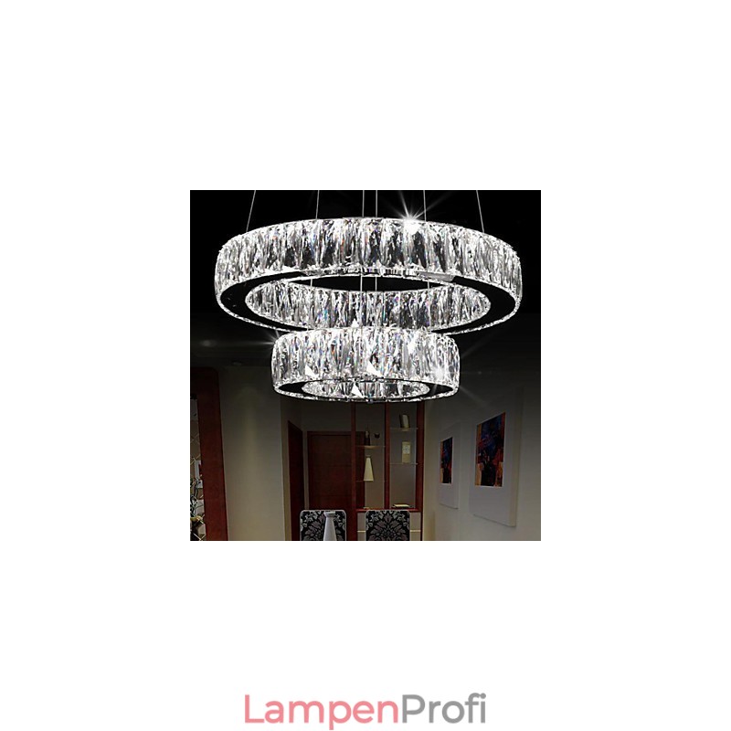 Crystal Chandelier Lights Modern Lighting Two Rings D2040 K9 Large Crystal Home Ceiling Light Fixtures