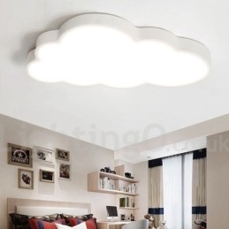 Ultradünne, dimmbare, moderne Deckenleuchten im zeitgenössischen nordischen Stil mit Acrylschirm und Fernbedienung, können auch als Wandleuchte verwendet werden.