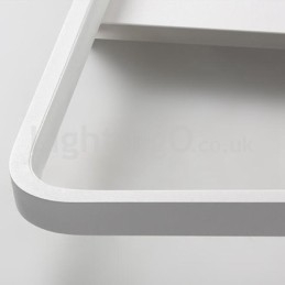 Moderne, minimalistische, ultradünne, 5 cm große, quadratische Deckenleuchten aus Aluminium