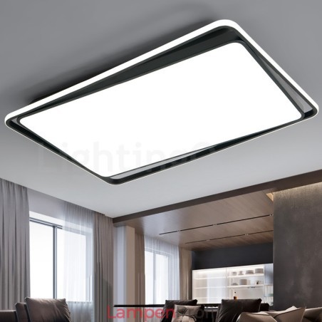 Moderne Mode Schwarz Weiß Rechteck Unterputz Deckenleuchte Moderne Mode Schwarz Weiß Rechteck Unterputz Deckenleuchte