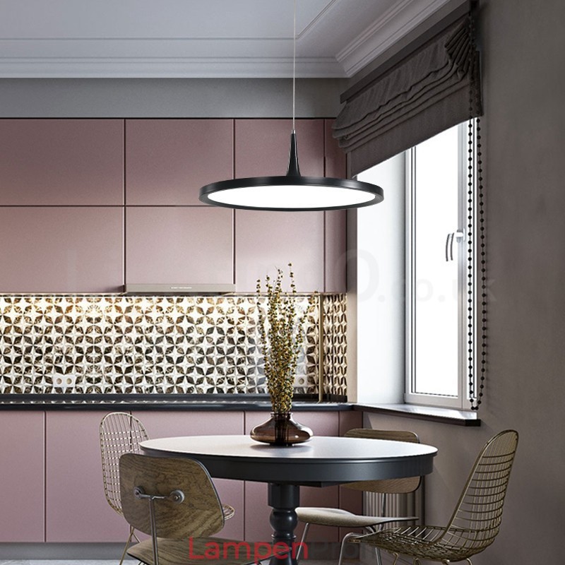 Ultradünne Pendelleuchte im nordischen Stil mit einem Kopf