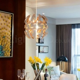Nordische moderne Kronleuchter-Kugel-Pendelleuchte