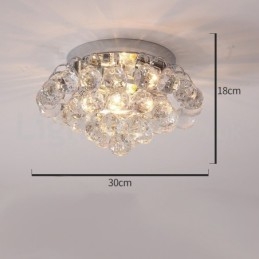 Zeitgenössische runde 30CM 55CM Kristalldeckenleuchten