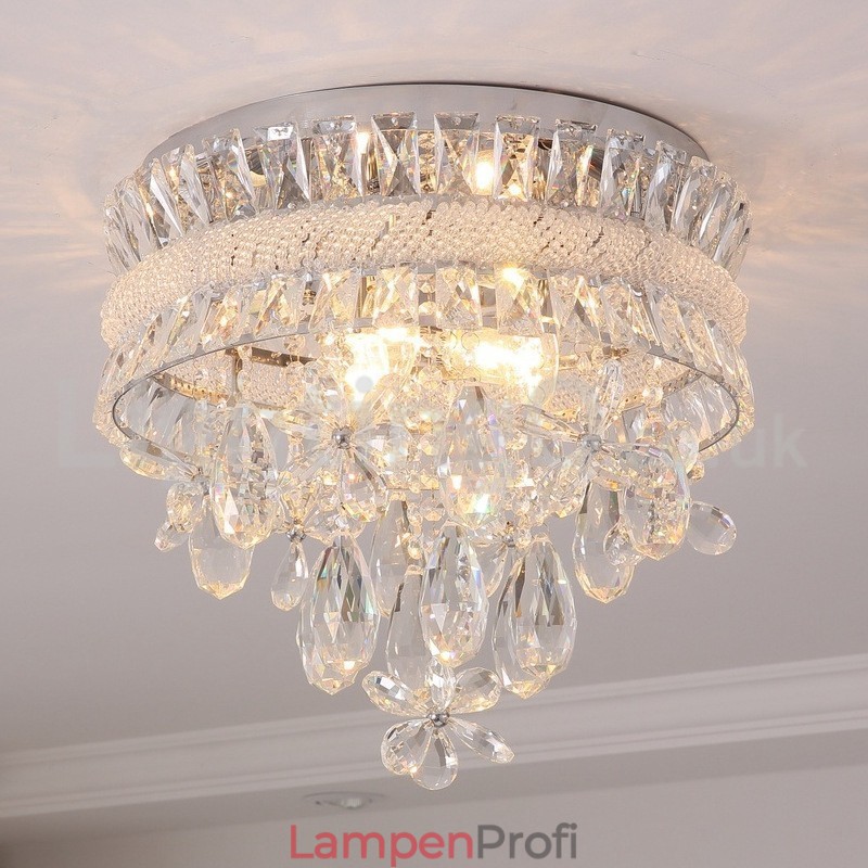 Günstige moderne 40CM runde Deckenleuchten aus Kristall