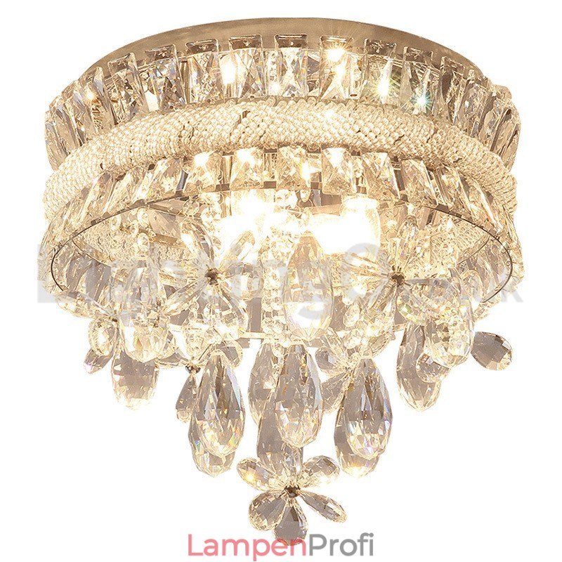 Günstige moderne 40CM runde Deckenleuchten aus Kristall