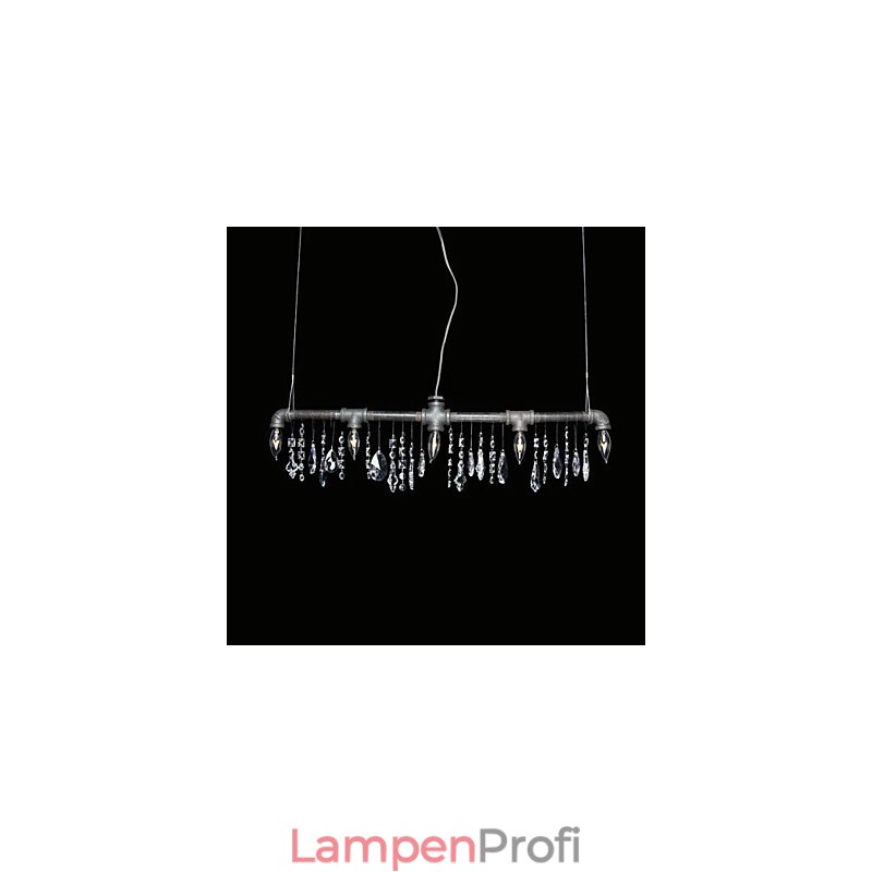 Kreativer Kronleuchter mit 5 Lichtern im nordamerikanischen Stil im Rohrdesign