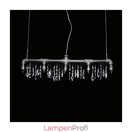 Kreativer Kronleuchter mit 5 Lichtern im nordamerikanischen Stil im Rohrdesign Kreativer Kronleuchter mit 5 Lichtern im nordamerikanischen Stil im Rohrdesign