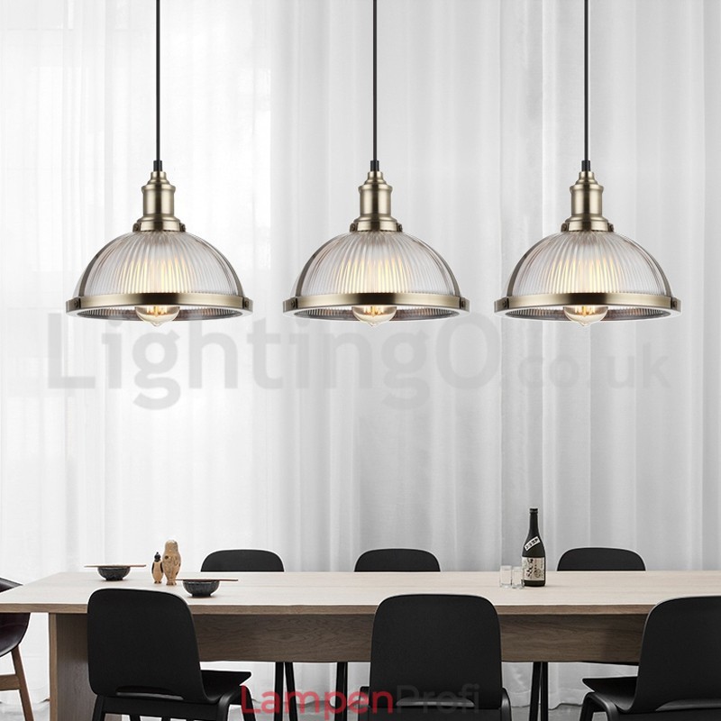 Industrielle Edelstahl-Pendelleuchte mit Einzelkopf