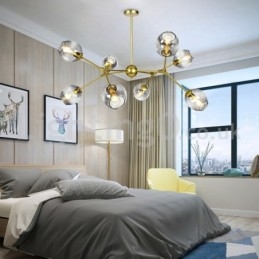 Nordisches postmodernes molekulares magisches Bohnen-Kronleuchter-Café