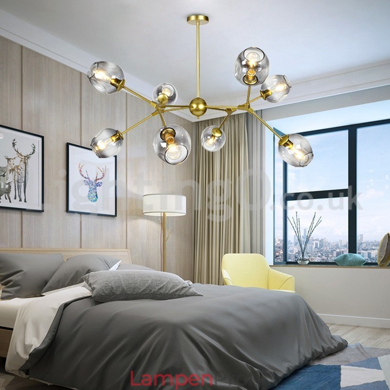 Nordisches postmodernes molekulares magisches Bohnen-Kronleuchter-Café