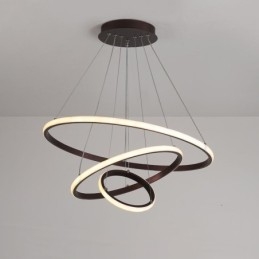 Dimmbare Pendelleuchte mit Fernbedienung im modernen Design der Kreise
