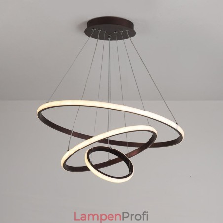 Dimmbare Pendelleuchte mit Fernbedienung im modernen Design der Kreise Dimmbare Pendelleuchte mit Fernbedienung im modernen Design der Kreise