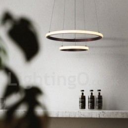 Dimmbare Pendelleuchte mit Fernbedienung im modernen Design der Kreise