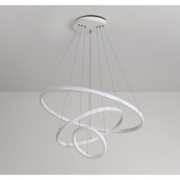 Dimmbare Pendelleuchte mit Fernbedienung im modernen Design der Kreise