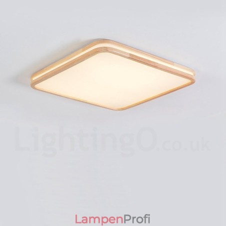 Ultradünne runde quadratische rechteckige Holzdeckenlampe Massivholz Acrylschirm Deckenlampe nordischer Stil Ultradünne runde quadratische rechteckige Holzdeckenlampe Massivholz Acrylschirm Deckenlampe nordischer Stil
