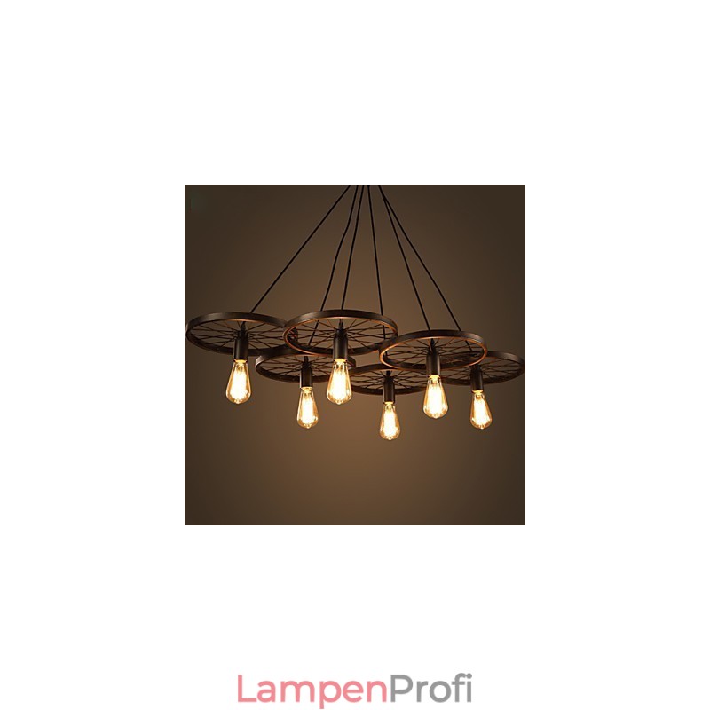 Beleuchtung Industriellen Loft-Stil Schmiedeeisen Kronleuchter Cafe Rad Kronleuchter