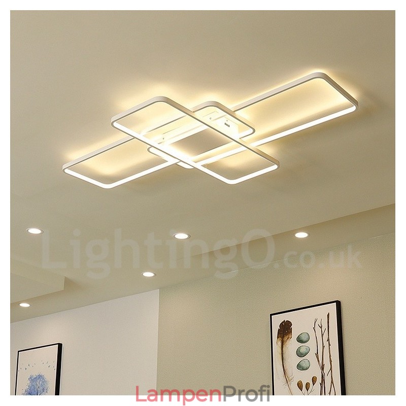 Moderne Deckenleuchte mit zeitgenössischer Aluminium-Malerei, bündige Wandleuchte mit Ferndimmer für Wohnzimmer, Schlafzimmer, kann auch als Wandleuchte verwendet werden