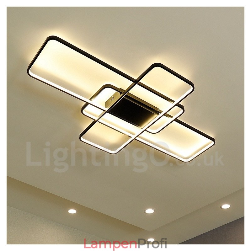 Moderne Deckenleuchte mit zeitgenössischer Aluminium-Malerei, bündige Wandleuchte mit Ferndimmer für Wohnzimmer, Schlafzimmer, kann auch als Wandleuchte verwendet werden