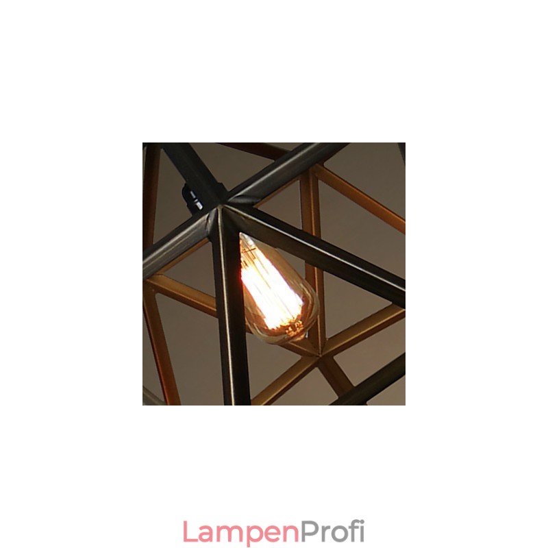 Rustikaler Lodge-Kronleuchter im Vintage-Stil aus Metall