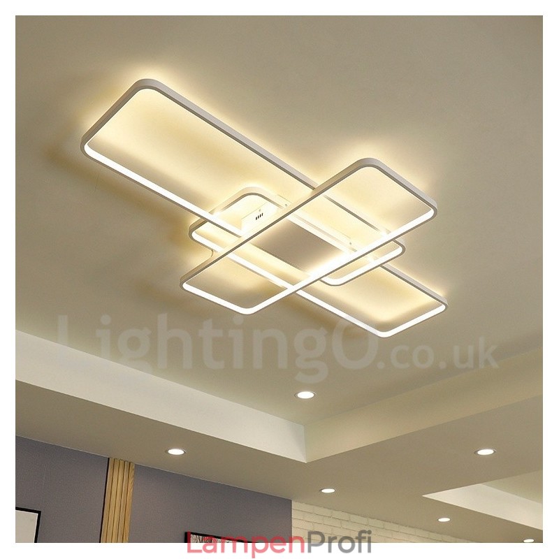 Moderne Deckenleuchte mit zeitgenössischer Aluminium-Malerei, bündige Wandleuchte mit Ferndimmer für Wohnzimmer, Schlafzimmer, kann auch als Wandleuchte verwendet werden