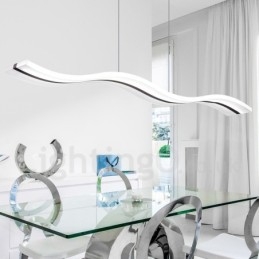 Dimmbare lineare Pendelleuchte mit Fernbedienung, modernes Design