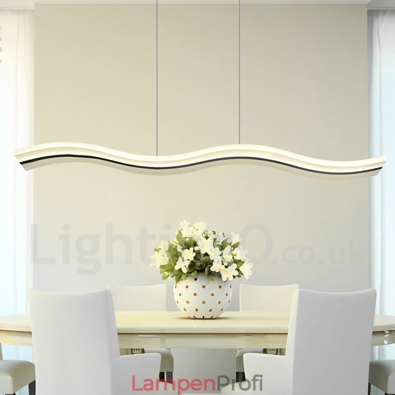 Dimmbare lineare Pendelleuchte mit Fernbedienung, modernes Design