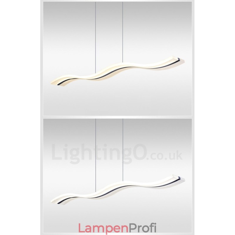Dimmbare lineare Pendelleuchte mit Fernbedienung, modernes Design