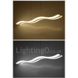 Dimmbare lineare Pendelleuchte mit Fernbedienung, modernes Design