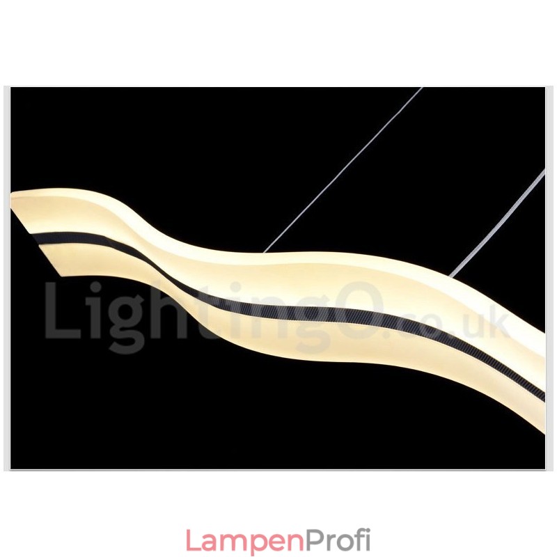 Dimmbare lineare Pendelleuchte mit Fernbedienung, modernes Design