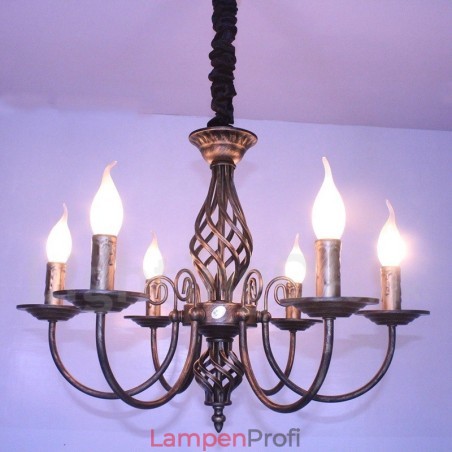 6 Licht Rustikalen Retro Vintage Schwarz Weiß Anhänger Kerze Kronleuchter 6 Licht Rustikalen Retro Vintage Schwarz Weiß Anhänger Kerze Kronleuchter