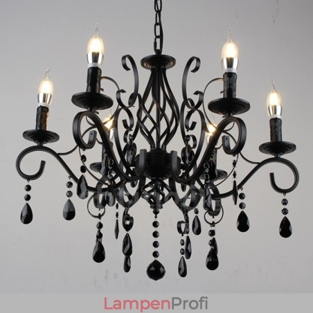 6 Licht Kristall rustikalen Retro Vintage schwarz weiß blau Anhänger Kerze Kronleuchter 6 Licht Kristall rustikalen Retro Vintage schwarz weiß blau Anhänger Kerze Kronleuchter