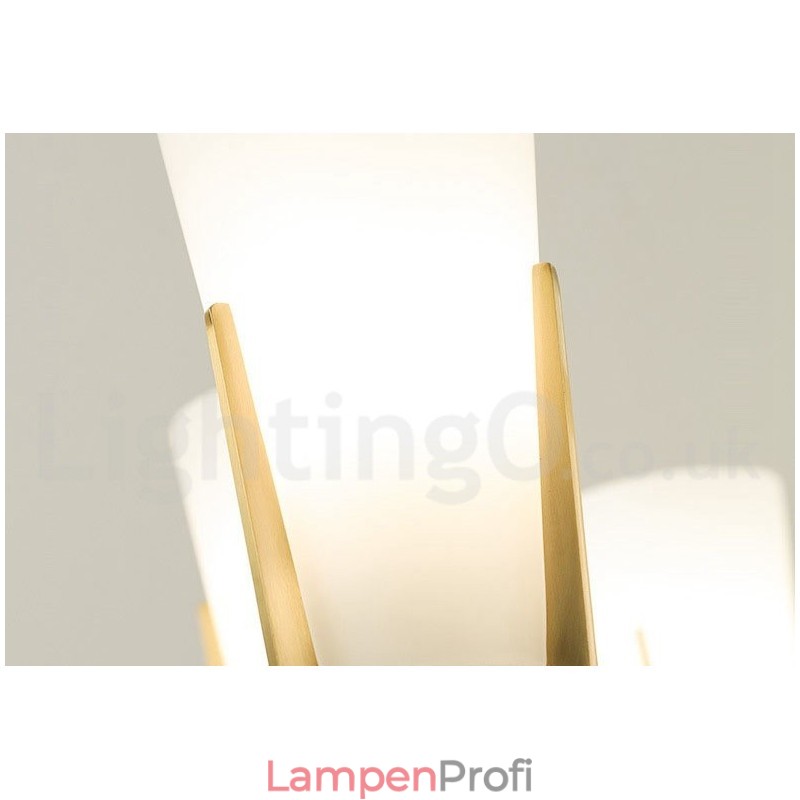 Retro Vintage Messing Kristalle Anhänger Kerze Kronleuchter mit Glasschirmen