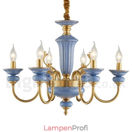 Retro Vintage Messing Keramik Anhänger Kerze Kronleuchter Retro Vintage Messing Keramik Anhänger Kerze Kronleuchter