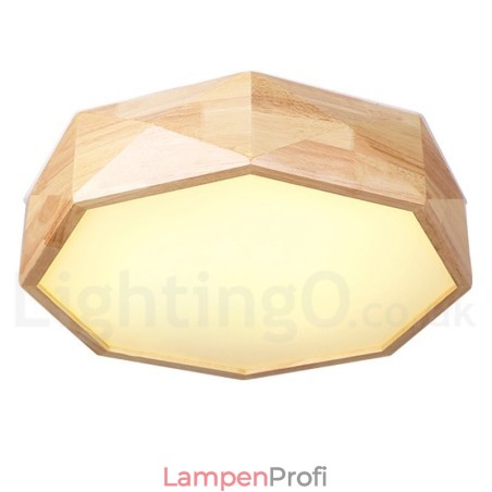 Dimmbare Deckenleuchte aus Holz mit Acrylschirm Deckenlampe im nordischen Stil Dimmbare Deckenleuchte aus Holz mit Acrylschirm Deckenlampe im nordischen Stil