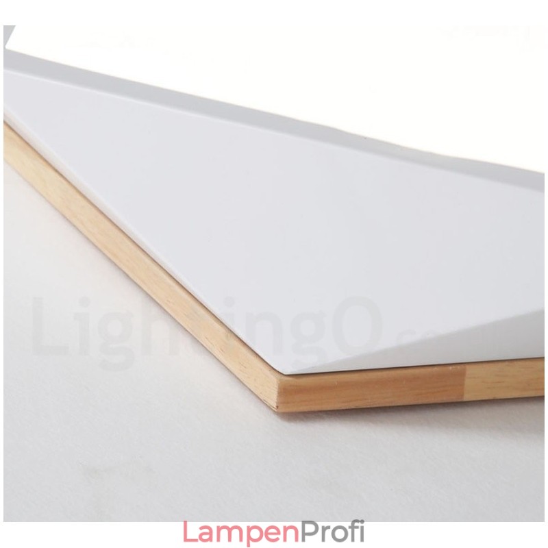 Dimmbare Macaron Multi Farben Holz Deckenleuchte mit Acrylschirm Deckenlampe Nordischer Stil