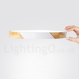 Dimmbare Macaron Multi Colours Holz Ultradünne Deckenleuchte mit Acrylschirm Deckenlampe Nordischer Stil