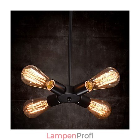 Pendelleuchte 4 Lichter Landhausstil Schmiedeeisen