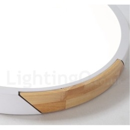 Dimmbare Macaron Multi Colours Holz Ultradünne Deckenleuchte mit Acrylschirm Deckenlampe Nordischer Stil
