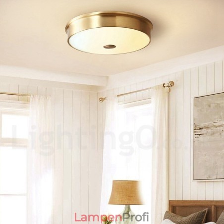 Deckenleuchte im Retro-Vintage-Stil mit Glasschirm Deckenleuchte im Retro-Vintage-Stil mit Glasschirm