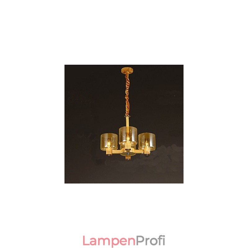 Mode Pendelleuchte Tisch Holz Glasabdeckung