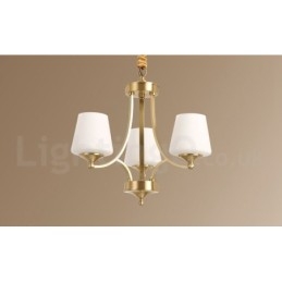 Großer luxuriöser rustikaler Retro-Vintage-Kronleuchter aus reinem Messing mit Glasschirmen