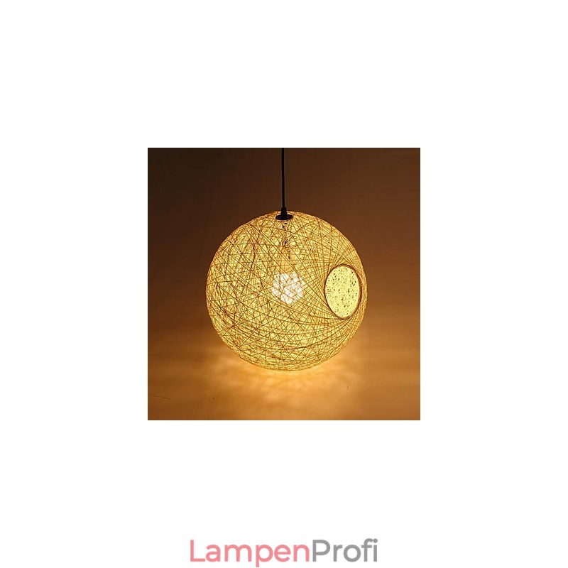 Country Simple Modern Lampe Pastoral Rattan Lampe Hanf Ball Kronleuchter