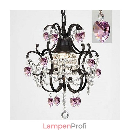 Traditioneller klassischer Kronleuchter aus Metall mit Kristallmalerei