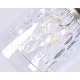 Hängeleuchte im rustikalen Lodge-Stil aus reinem Messing mit Glasschirm