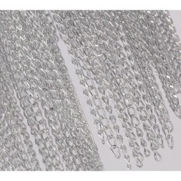 Aluminium Quasten Kronleuchter Designer Pendelleuchte Silber Farbe