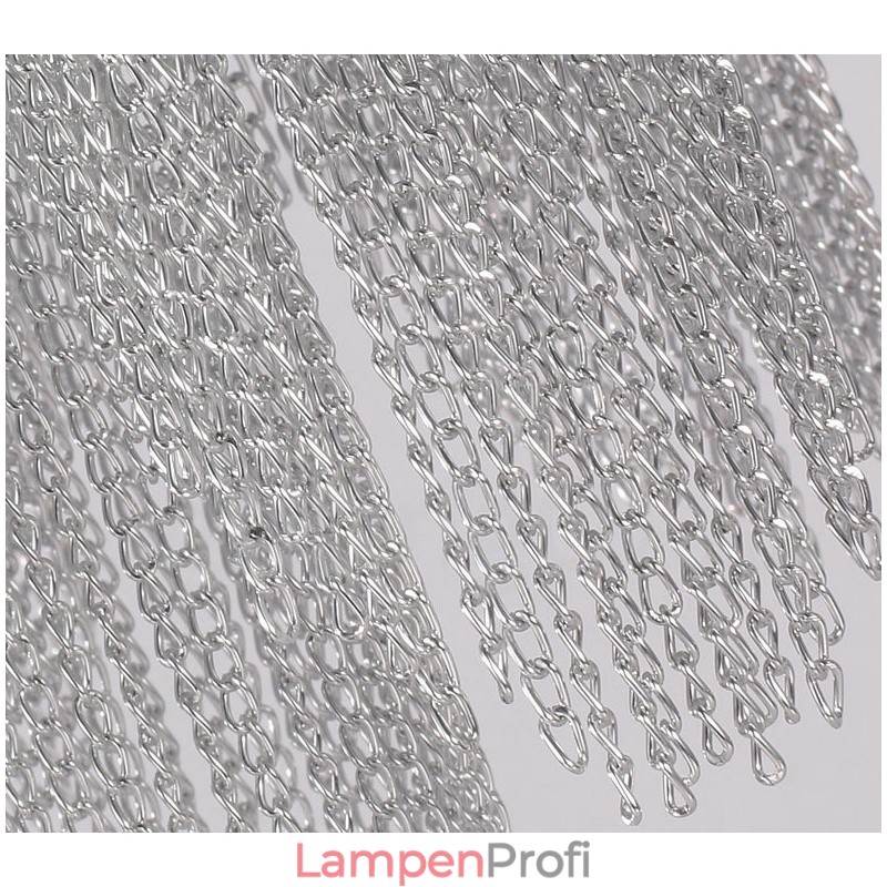 Aluminium Quasten Kronleuchter Designer Pendelleuchte Silber Farbe